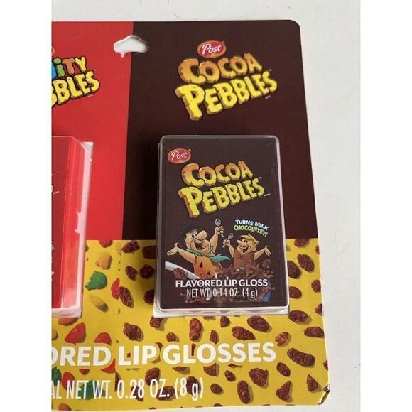 2 Pack Taste Beauty Post Fruity And Cocoa Pebbles Flavored Lip Balm Gloss NEW - Picture 3 of 11
